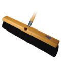 Bon Tool Floor Broom, 3" Horsehair Bristles, 24", 60" Wood Handle 84-787